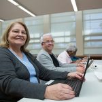 People sitting at a desk